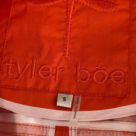 Tyler Boe Orange rain, slicker zip snap front hooded vest - Picture 3 of 9